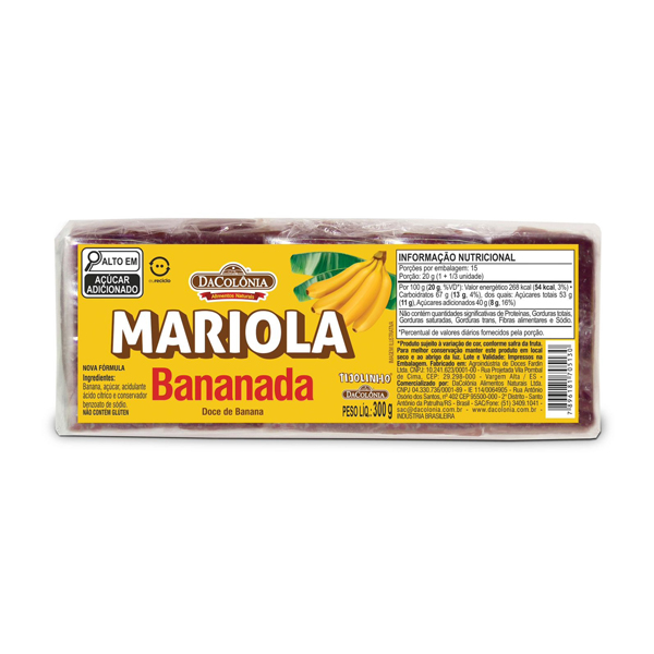 Mariola de Banana DaColônia