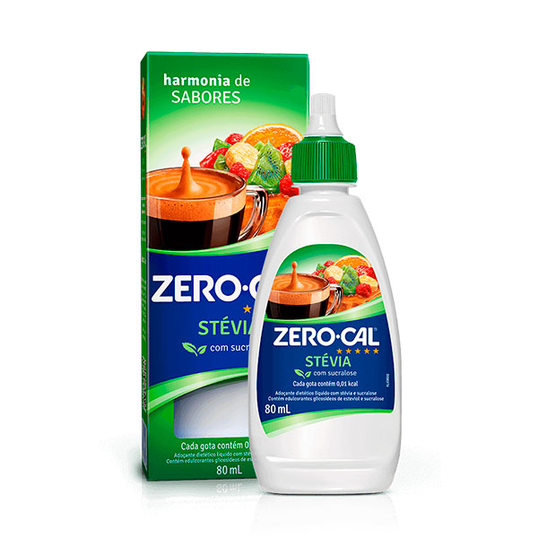 Adoçante Zero-Cal Stévia Líquido 80ml