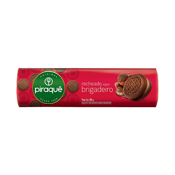Biscoito Recheado Sabor Brigadeiro Piraquê