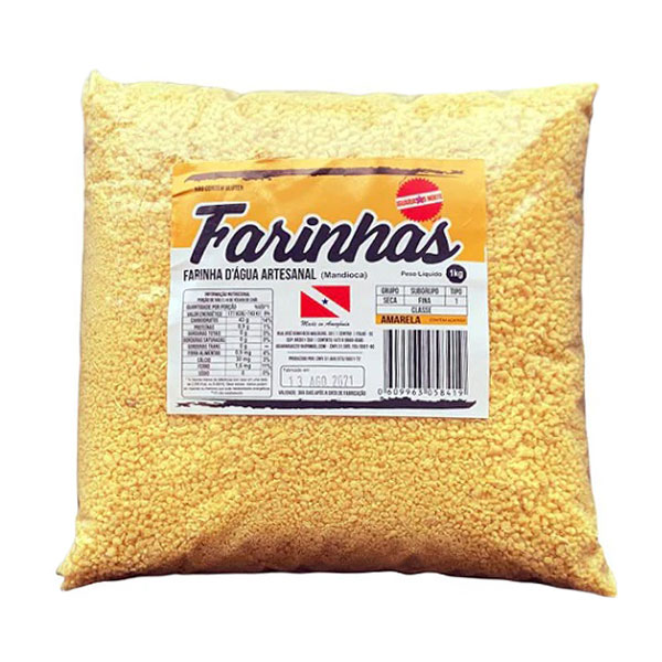 Farinha puba de mandioca artesanal