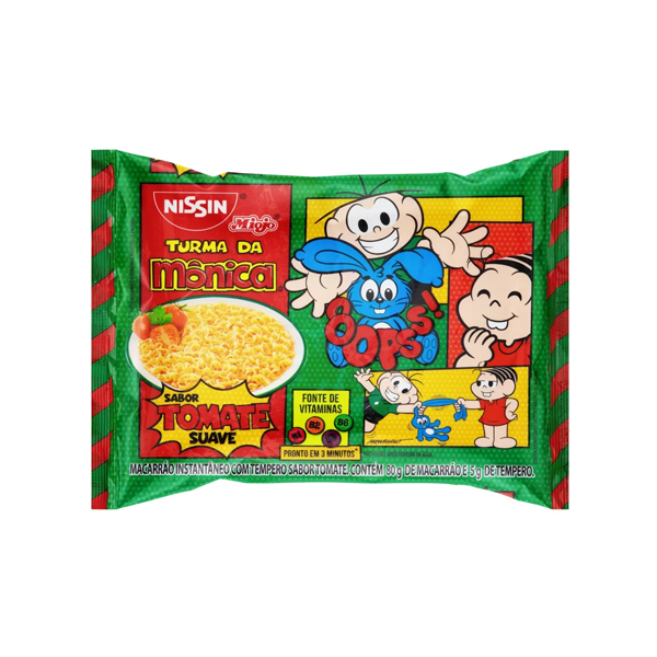 Nissin Miojo Turma da Mônica Tomate