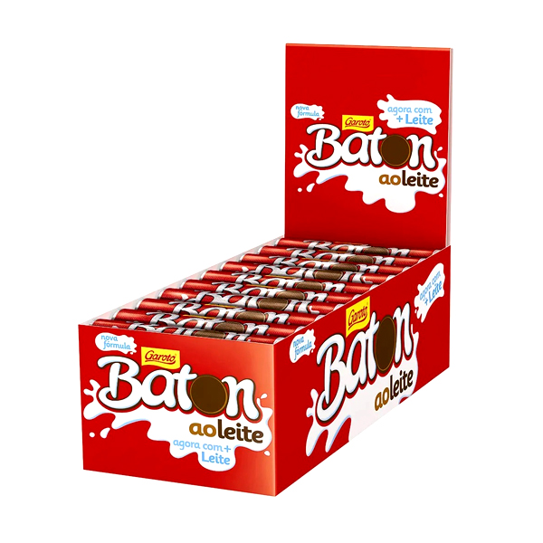 Caixa de Chocolate Baton ao Leite