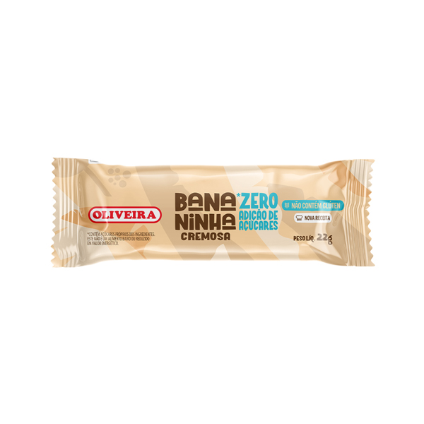 Bananinha Cremosa Zero Açúcar Oliveira 30g