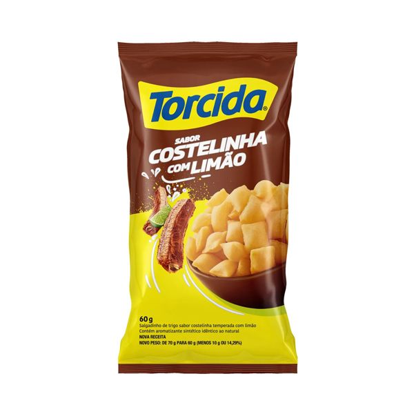 Salgadinho Torcida Sabor Costelinha com Limão