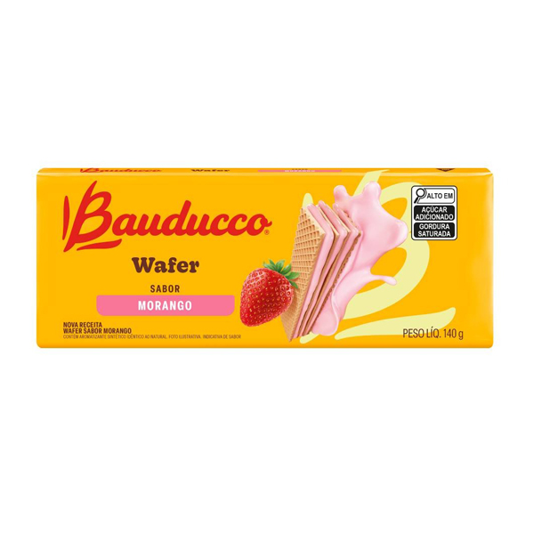 Wafer Morango Bauducco