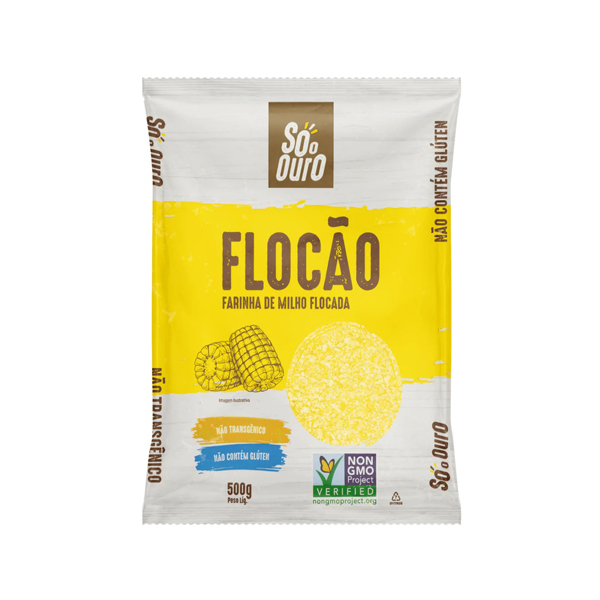 Flocão de Milho Não Transgênico Só o Ouro