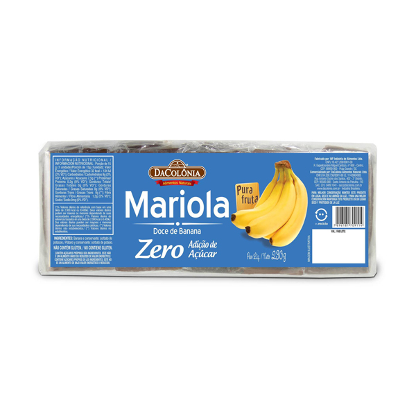 Mariola de Banana Zero DaColônia