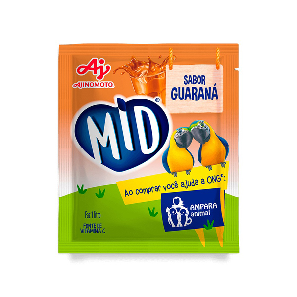 Refresco em pó Mid Guaraná