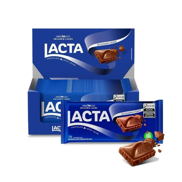 Caixa de Chocolate ao Leite Lacta