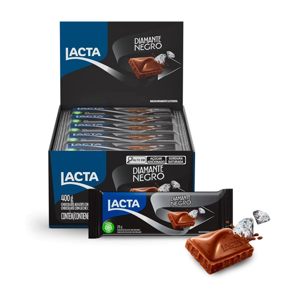 Caixa de Chocolate Diamante Negro Lacta