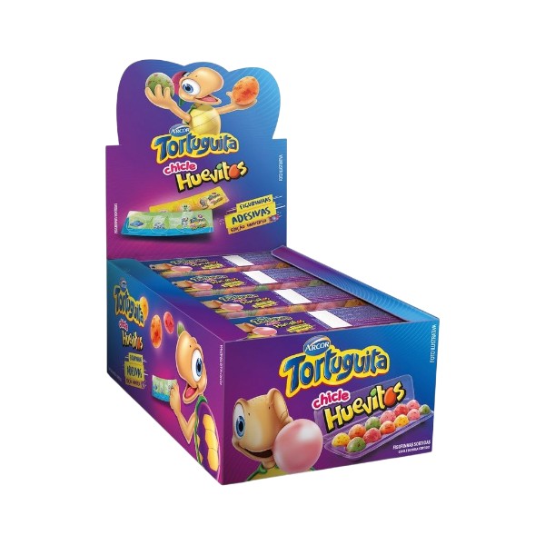 Caixa de Chiclete Tortuguita Huevitos