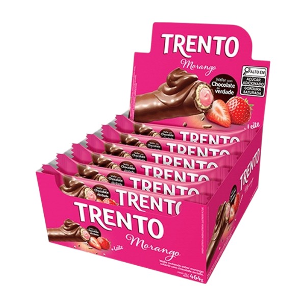 Caixa de Chocolate Trento Morango