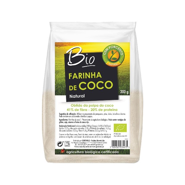 Farinha de Coco Cem Porcento 200g