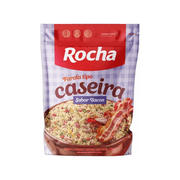 Farofa Tipo Caseira Sabor Bacon Rocha
