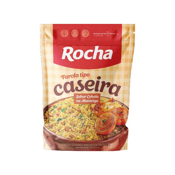 Farofa Tipo Caseira Sabor Cebola na Manteiga Rocha