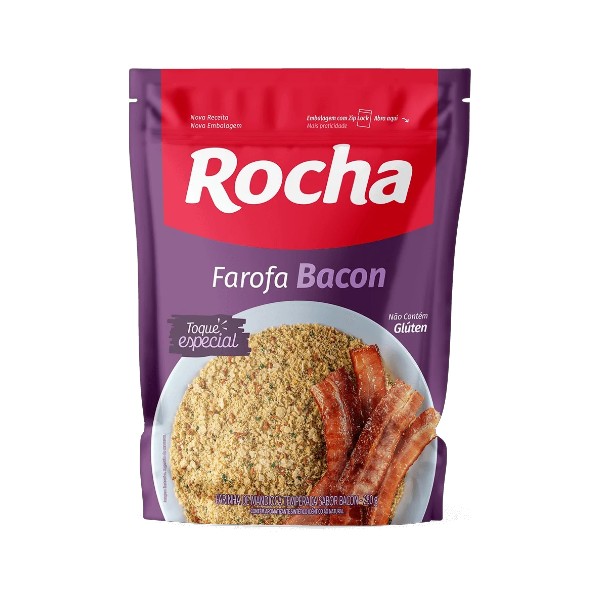 Farofa de Mandioca Bacon Rocha 250g