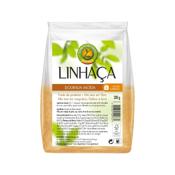 Linhaça Dourada Moída Cem Porcento