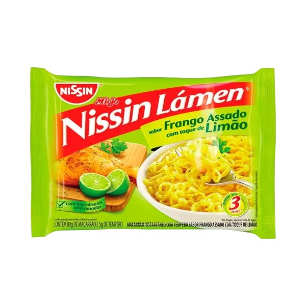 Nissin Miojo Frango Assado com Toque de Limão