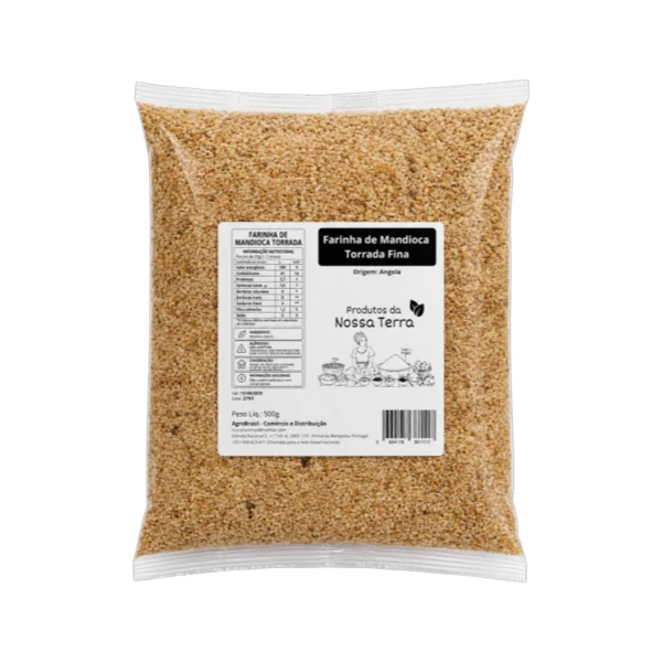 Farinha de Mandioca Torrada Fina Angola 500g