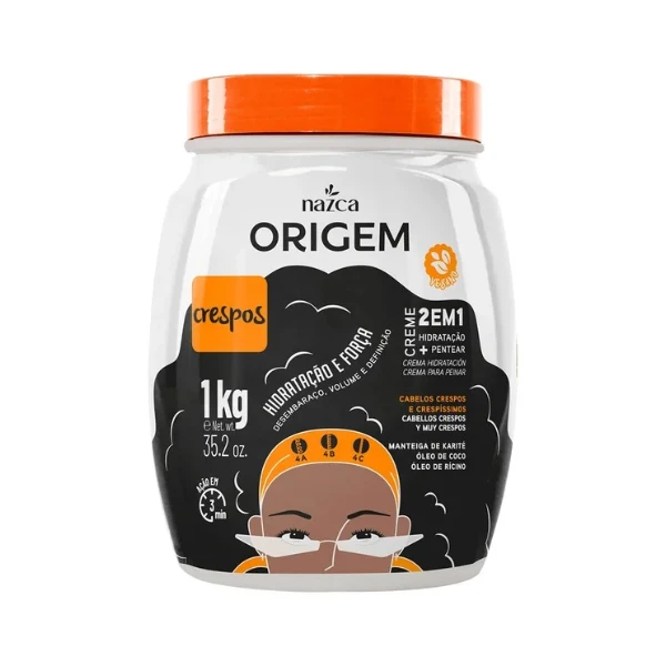 Creme de Hidratação 2 em 1 - Crespo Nazca Origem