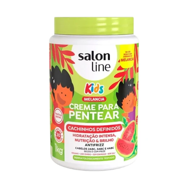 Creme Pentear Kids Melancia Cachinhos Definidos Salon Line