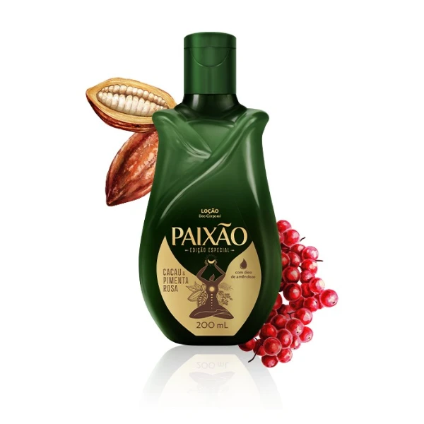 Loção Hidratante Paixão Cacau e Pimenta Rosa