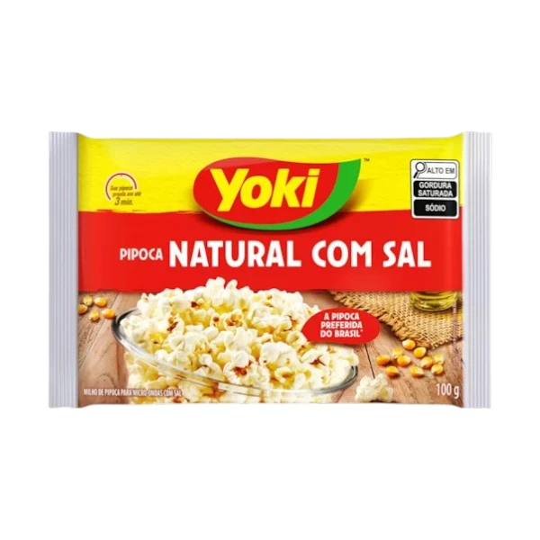 Pipoca de Micro-ondas Com Sal Yoki